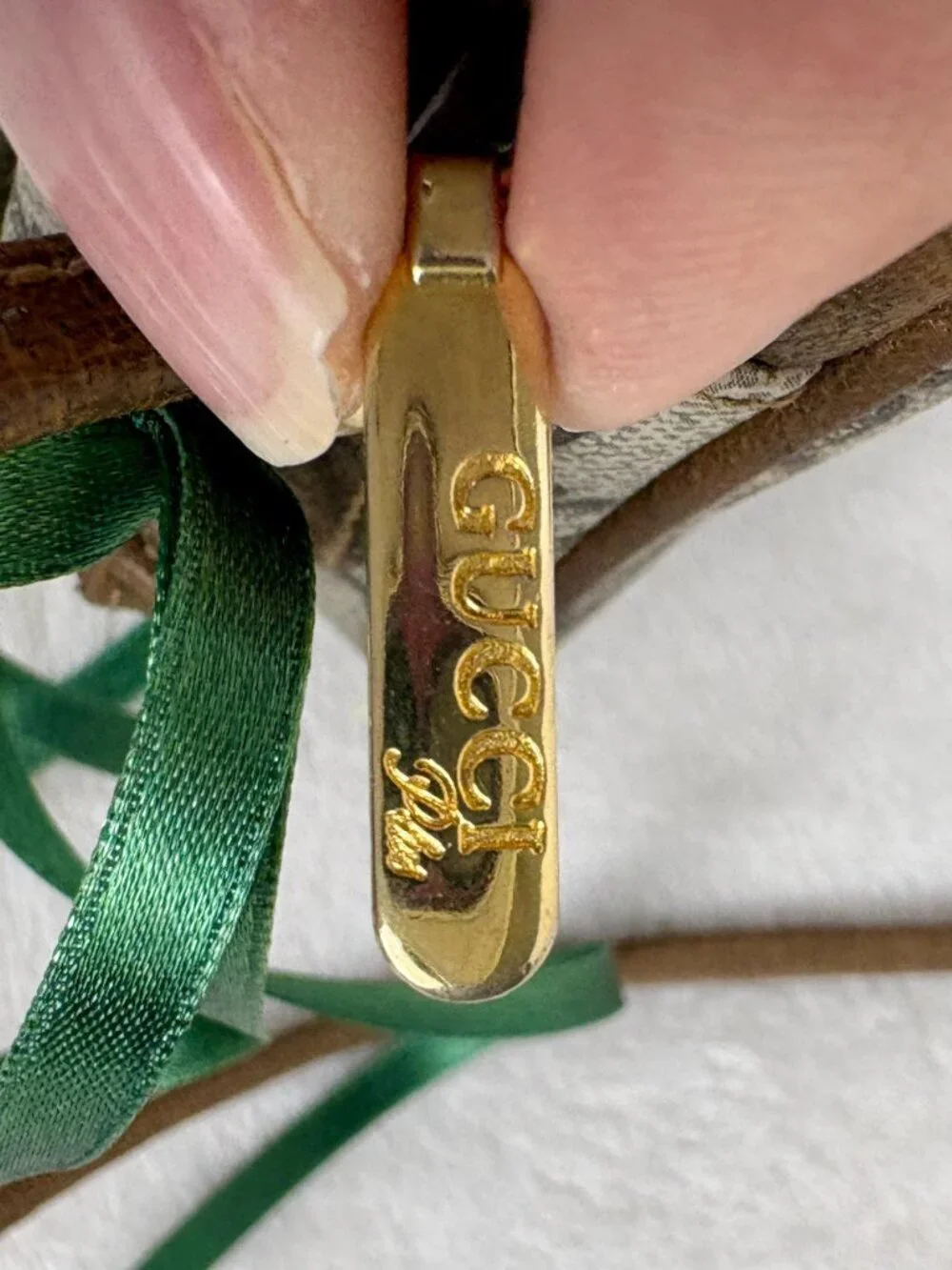 Gucci Plus GG Supreme Mini Crossbody in Monogram Coated Canvas and Leather Trim